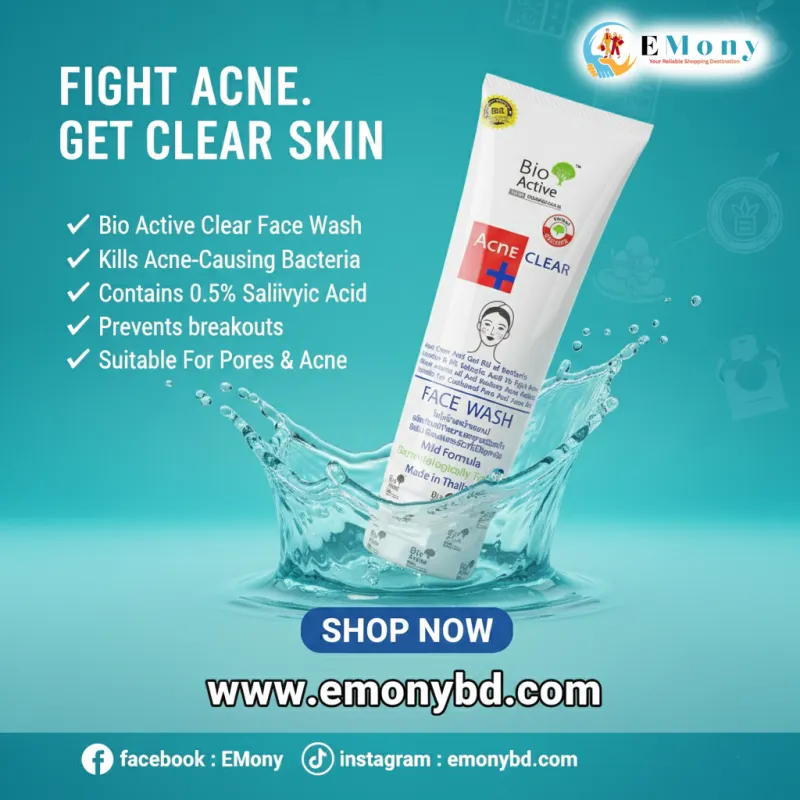 Bio Active Acne Clear Facewash 70g