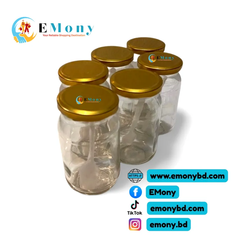 Premium Clean Glass Jar Food Storage Container